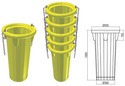 Scarica detriti in plastica CSC Edilizia