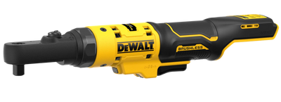 Cricchetto attacco quadro Maschio 1/4" + 3/8" e Femmina esagonale 1/4", motore brushless, testa sigillata, attacco maschio quadro DeWalt