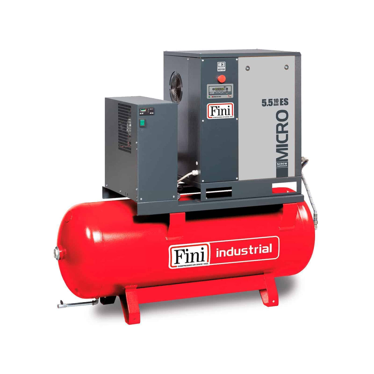 MICRO 5.5-13-270 ES Compressore a vite con trasmissione a cinghia - Fini Compressori