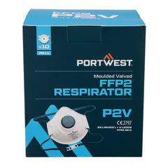 Maseczka przeciwpyłowa z zaworem FFP2 (PK10) Portwest P211