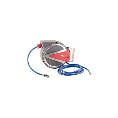 Avvolgitubo automatico per aria compressa in plastica con tubo 8x12 mm 10 m
