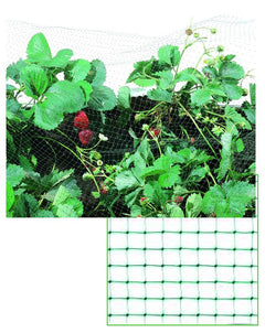 Plastic anti-bird netting, green, 12x12 mm, 5 m, H. 200 cm, Vigor