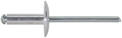 Aluminium/galvanised steel blind rivets, wide head, Unifix