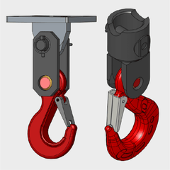 Non-swivel lifting hook DLH Probst