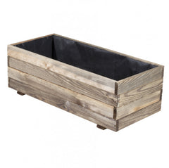 Rectangular planter in impregnated wood 90x40x30 cm Verdelook