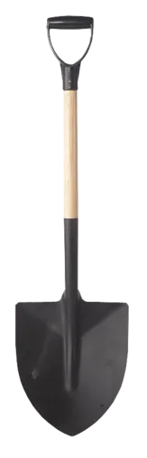 Pointed shovel with open plastic handle Rubi