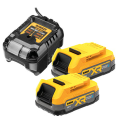 Kit 2 baterías XR 18V Powerstack Compact + cargador de batería DeWalt