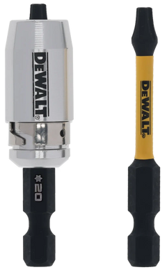 Set of 2 Impact Torsion T20 bits with magnetic bit holder DeWalt DT70537T-QZ
