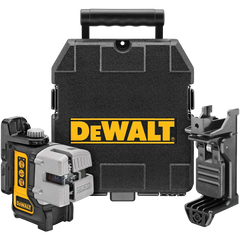 Nivel láser 2 líneas verticales a 90° y horizontal - haz rojo con detector DE0892 DW089KD-XJ DeWalt