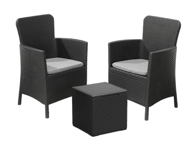 Miami 2 Seater Balcony set - Graphite Keter