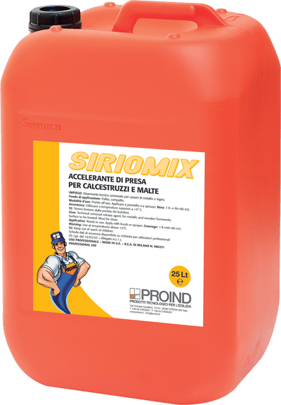 Accelerante di presa per calcestruzzo Siriomix Proind