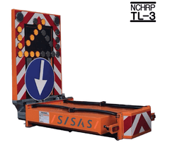 Remolque con atenuador de impacto TMA y Fig. 401 clase II Sisas