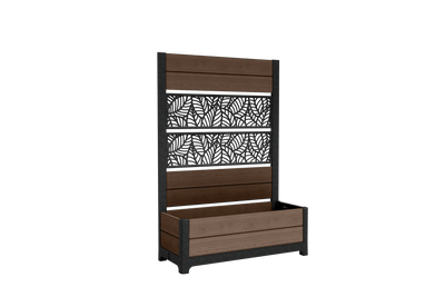 Tulip Leaf Screen Planter - Brown Keter