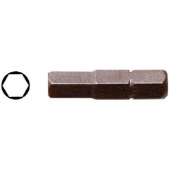 Puntas hexagonales 1/4" 25 mm