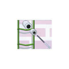 Hooks Panofix, green, for fixing screening to mesh