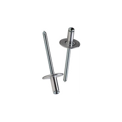 Aluminium rivets, extra-wide head