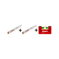 Zestaw poziomic libelkowych AZB 80 + AZB 100 + GO