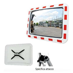 Rectangular traffic mirror "Raffaello" Sisas